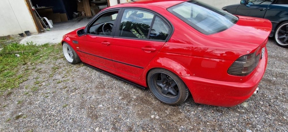 Extensii praguri prelungire praguri BMW Seria 3 E46 negru lucios