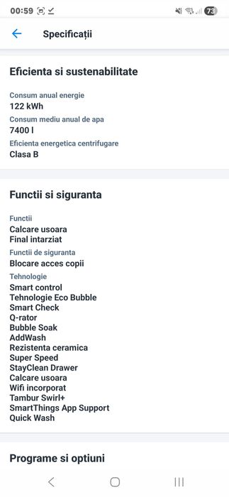 Masina de spalat rufe Samsung WW70M644OPX/LE, Addwash, QuickDrive, 140