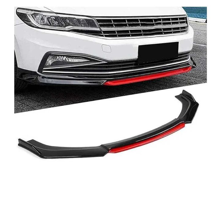 Спойлер за предна броня, Универсален червен/черен/  от  4 части