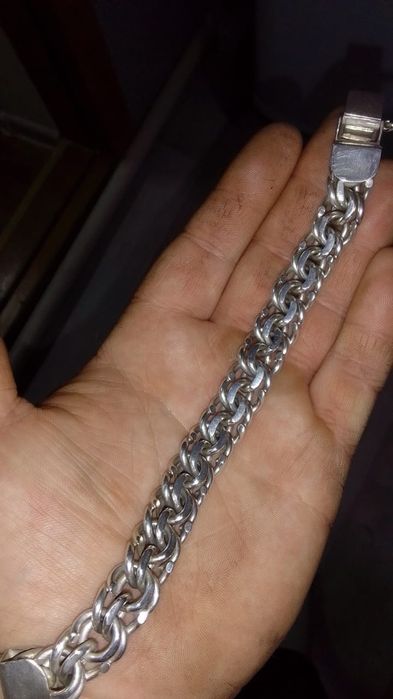 Браслет серебро 64 гр 21 см