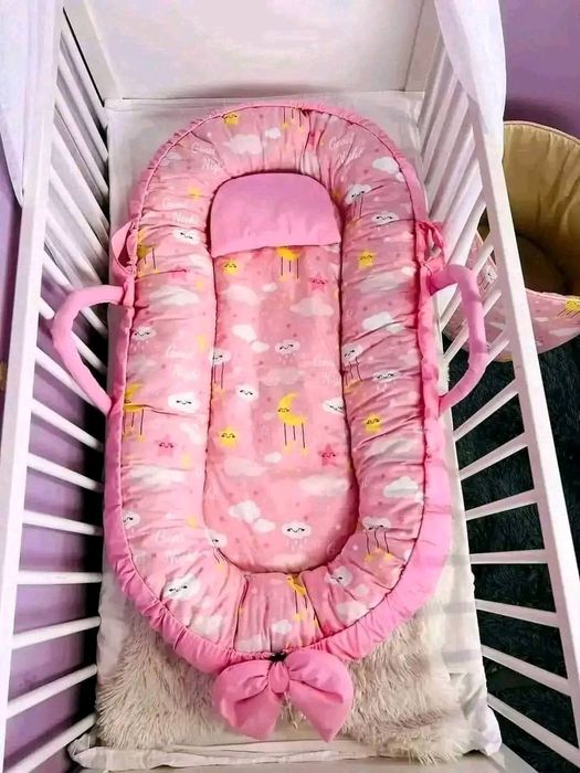 Гнездо за новородено бебе 39 лв с подарък възглавничка