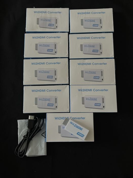 Set Wii2HDMI + Cablu HDMI Nintendo Wii – Bucată / Bulk