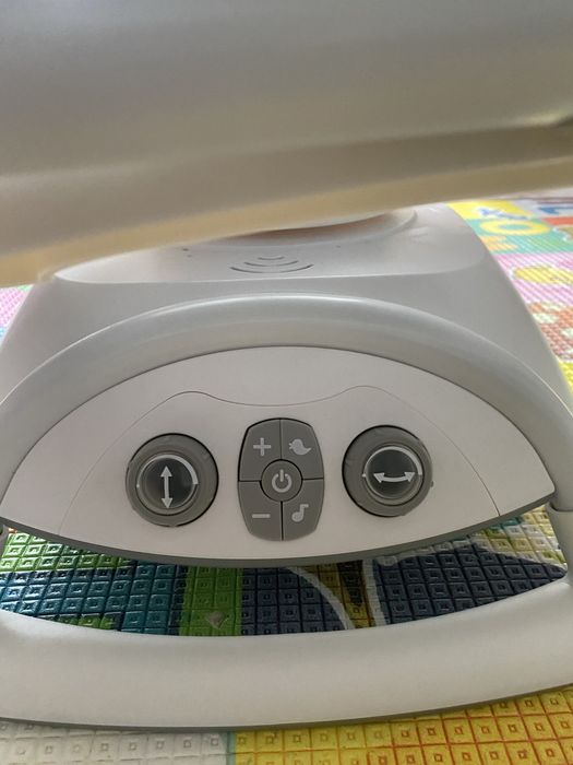 Leagan si balansoar Joie Sansa 2 in 1 Fern, rotativ, Gri