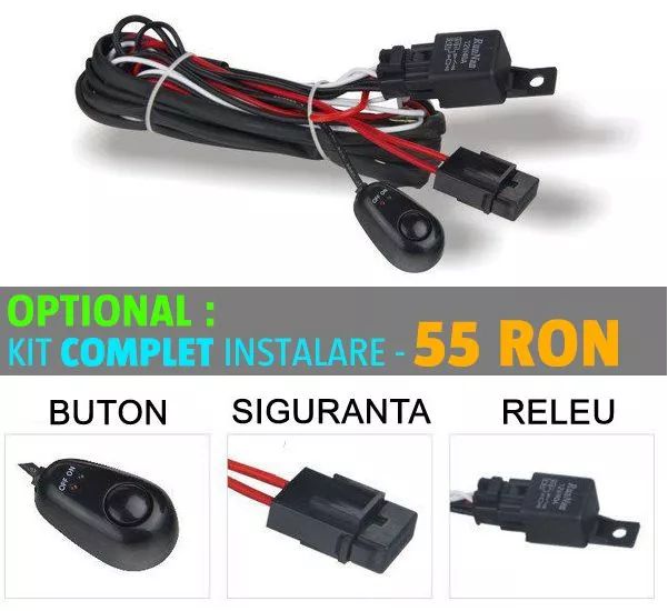 Set 2 proiectoare LED 48W Spot 12v AUTO offroad atv moto scuter 65 LEI