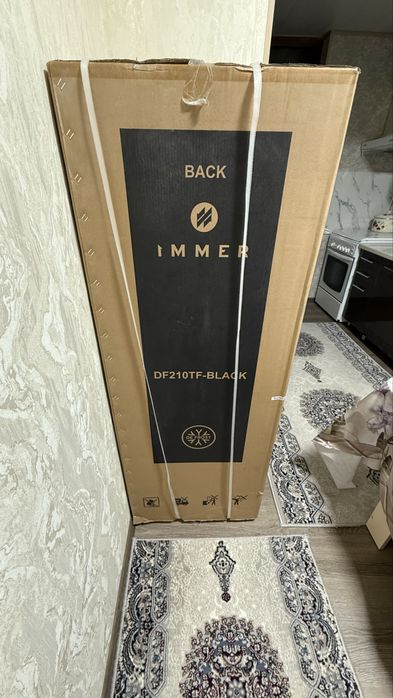 черный холодильник immer- black 210L