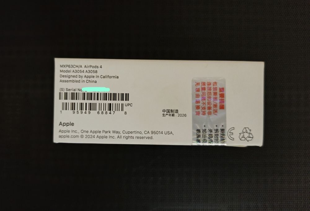 Новые Apple Airpods 4