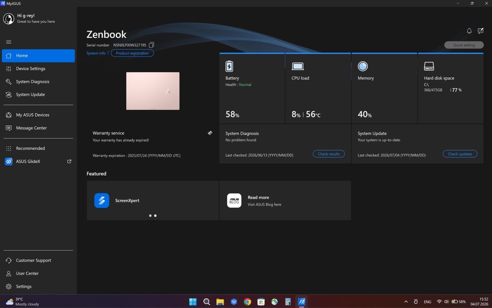 Ноутбук ASUS Zenbook s13 Oled