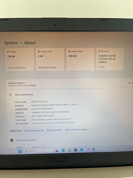 Asus X540U Amanet BKG