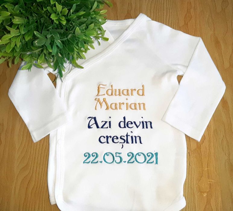 Body brodate personalizate pentru bebelusi