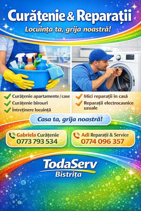 Curatenie si reparatii Bistrița