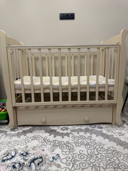 Детская кровать+манеж