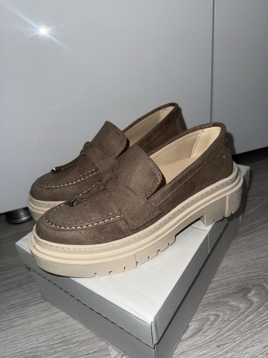 Mocasini / loafersi , maro-bej