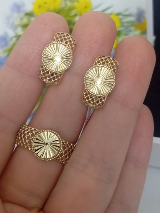 Тилла комплект узук зирак янги 585 проба