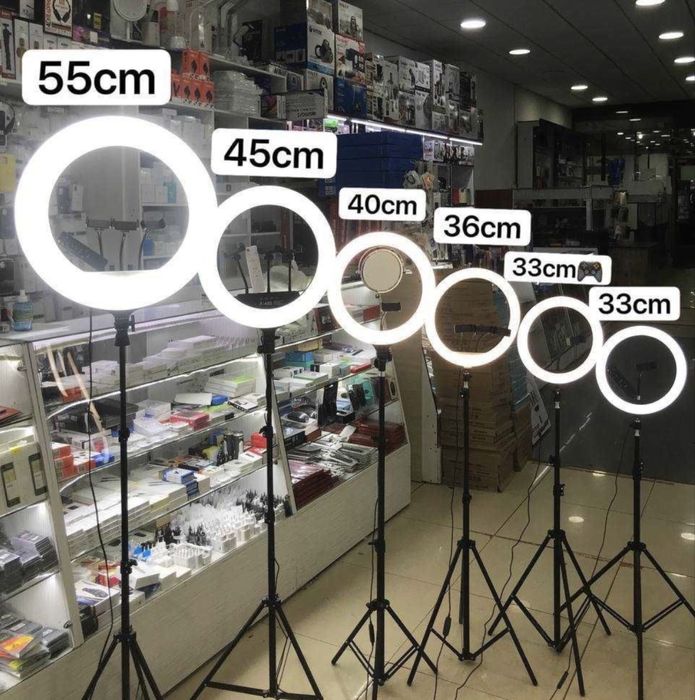 Jmary Кольцевая лампа 21R Lampa kalsevoy Jmary 21R shtativ