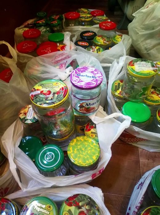 Банки стеклянные, для консервации.