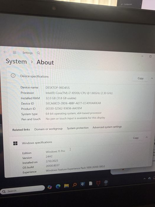 Lenovo ThinkPad E14 – i7 Gen 10 / 32GB RAM / 1.8TB SSD – stare  bună