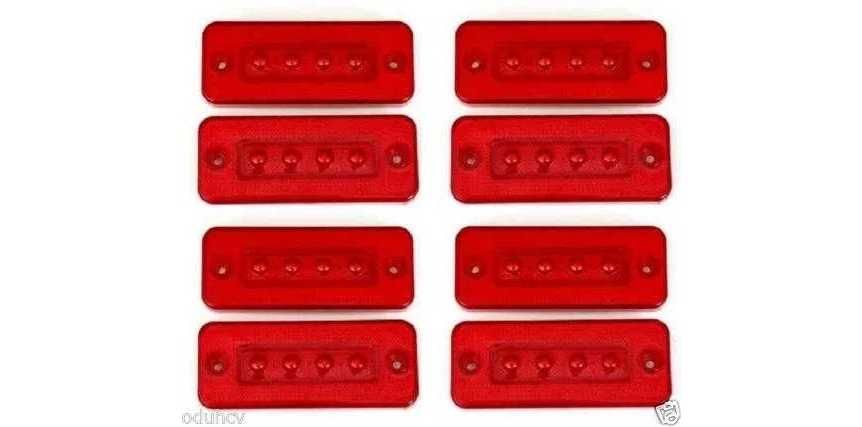 1бр. Лед LED габарити светлини с 4 SMD 12-24V , 3 цвята