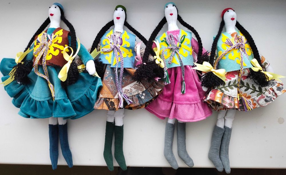 Текстильная кукла казашка