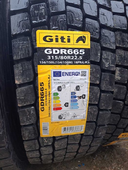 Anvelope de CAMION 315/80R22.5 GITI cauciucuri noi tractiune REGIONAL