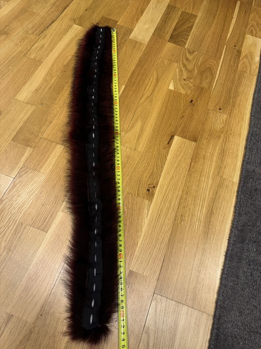 Guler blana naturala din   vulpe Polara bordo