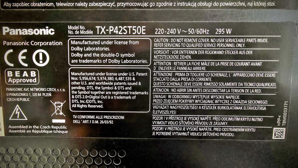 Panasonic Viera Full HD Neo Plasma PDP 3D 42 inch / Панасоник плазма