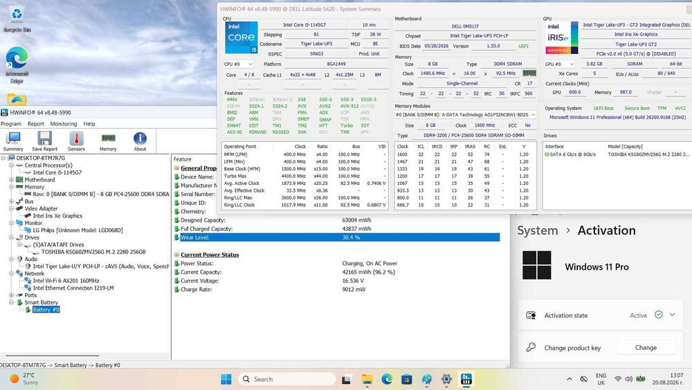 Dell Latitude 5420 FHD IPS i5-1145G7/256GB/8GB