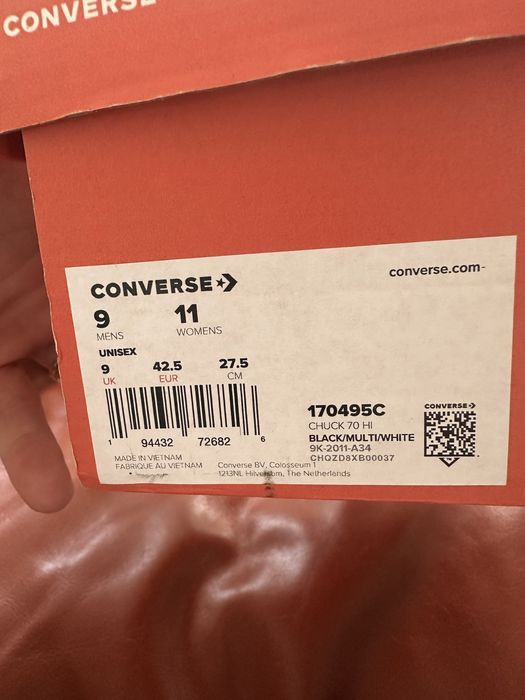 Tenisi Converse Chuck 70 hi, marimea 42,5, noi.