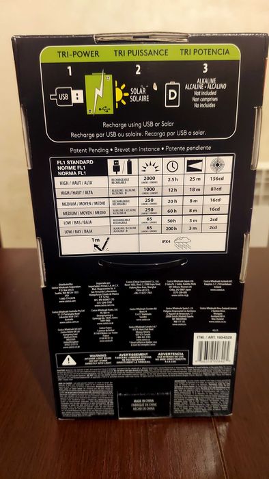 Lanterna Duracell tri-power rechargeble