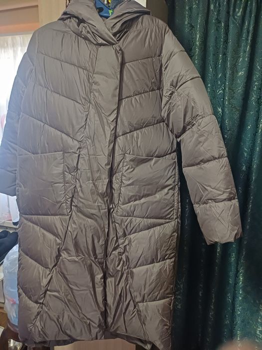 Пуховик длинный теплый