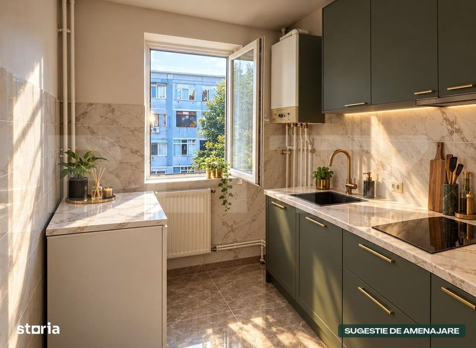 Apartament cu 2 camere, 44 mp, zona Primaverii