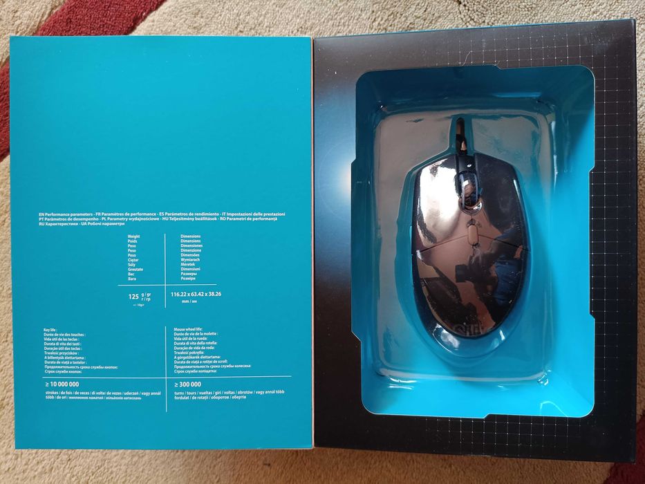 Mouse Gaming QILIVE Q.3685, lumină RGB, 4000 DPI, cablu USB 1,8 m - NOU / SIGILAT
