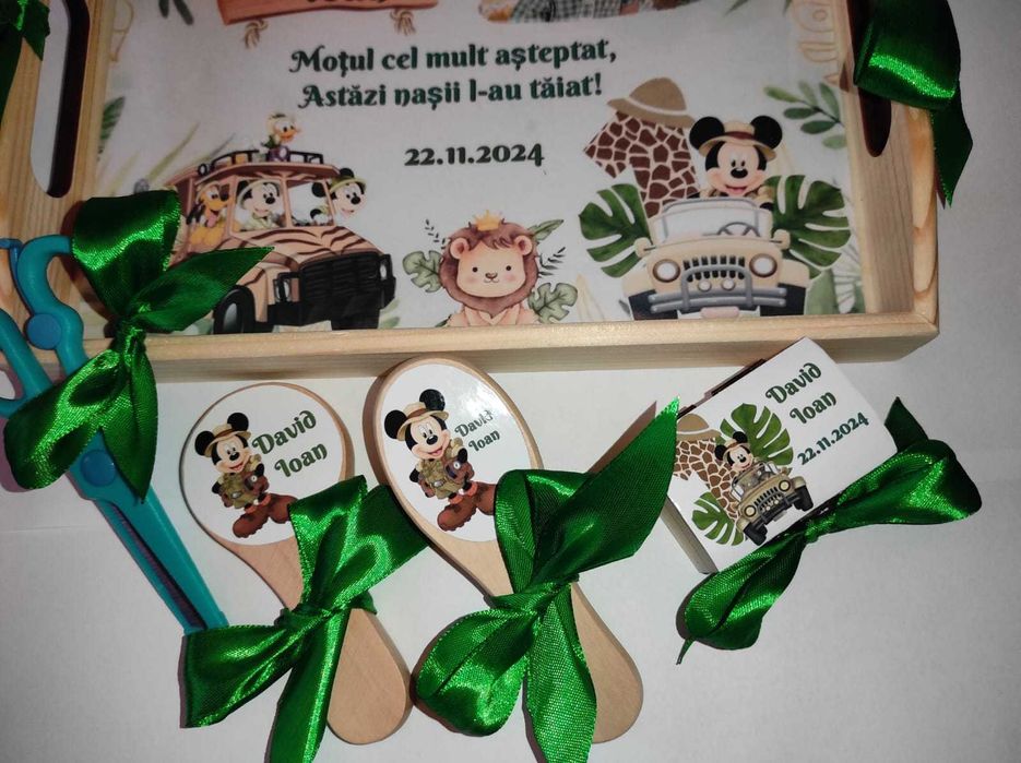 Set tăviță moț/ turtă băiețel