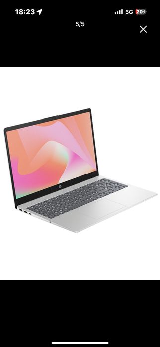 Ноутбук Hp серебристый,почти как новый.Использовала сама пол года………..