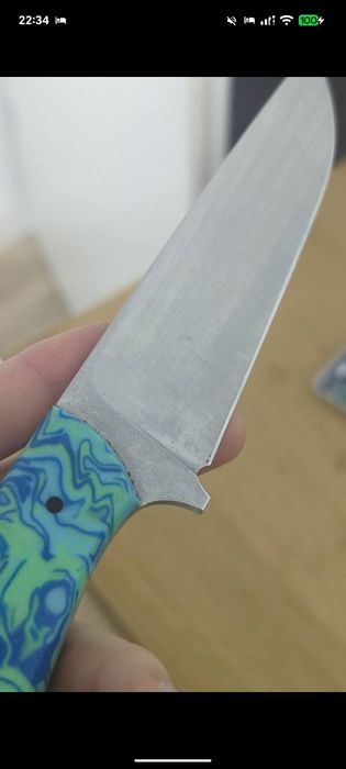 Cutit Briceag forjat realizat manual  N690 otel 24 cm