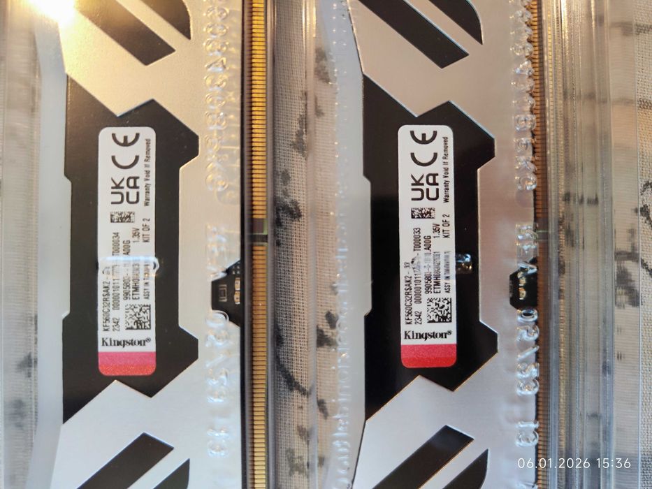 Рам памет 32GB DDR5 6000 Kingston Fury Renegade RGB 2 X 16GB Гаранция
