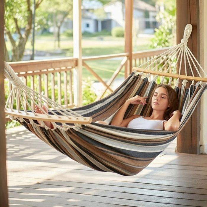 Хамак XXL с възглавница и чанта — максимален комфорт до 250 кг за рела