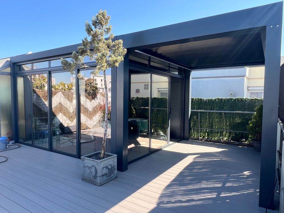 Биоклиматични перголи , Веранди , Остъкляване