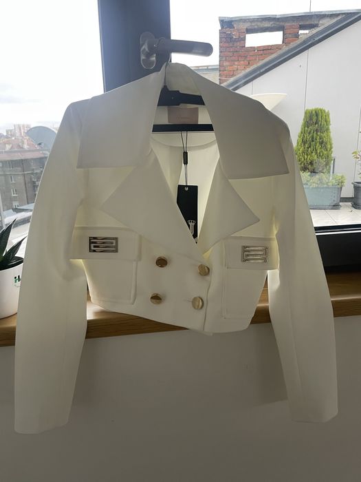 Уникално бяло сако Junona