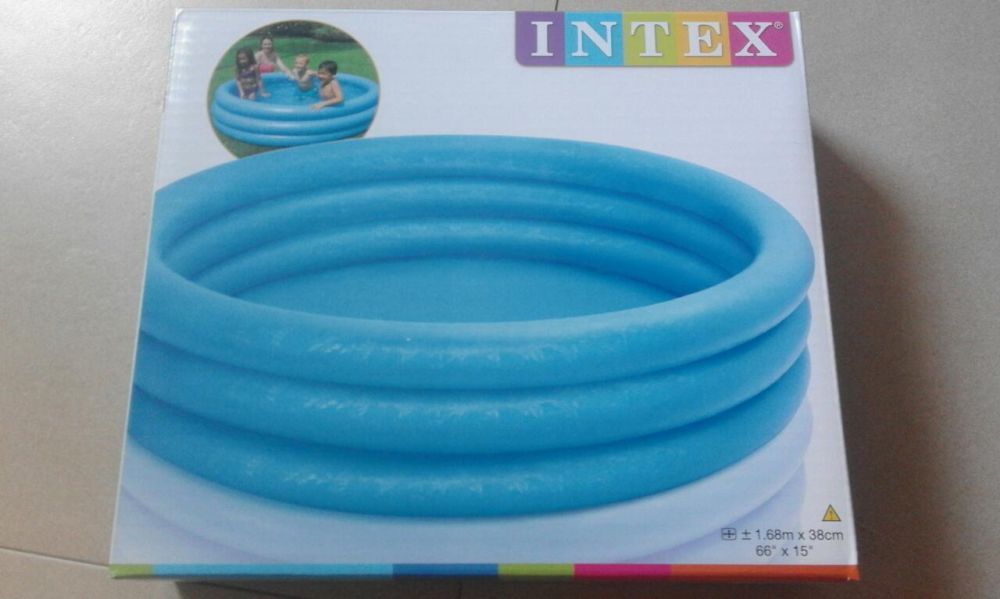 Piscina gonflabila cu 3 inele, Intex, diam. 168x38cm, noua, sigilata