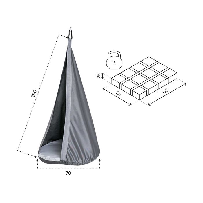 Подвесной детский гамак-кокон