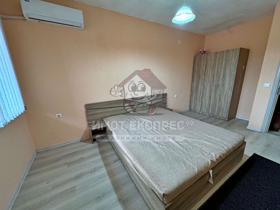 Двустаен обзаведен апартамент, с гараж, под наем, до Болницата