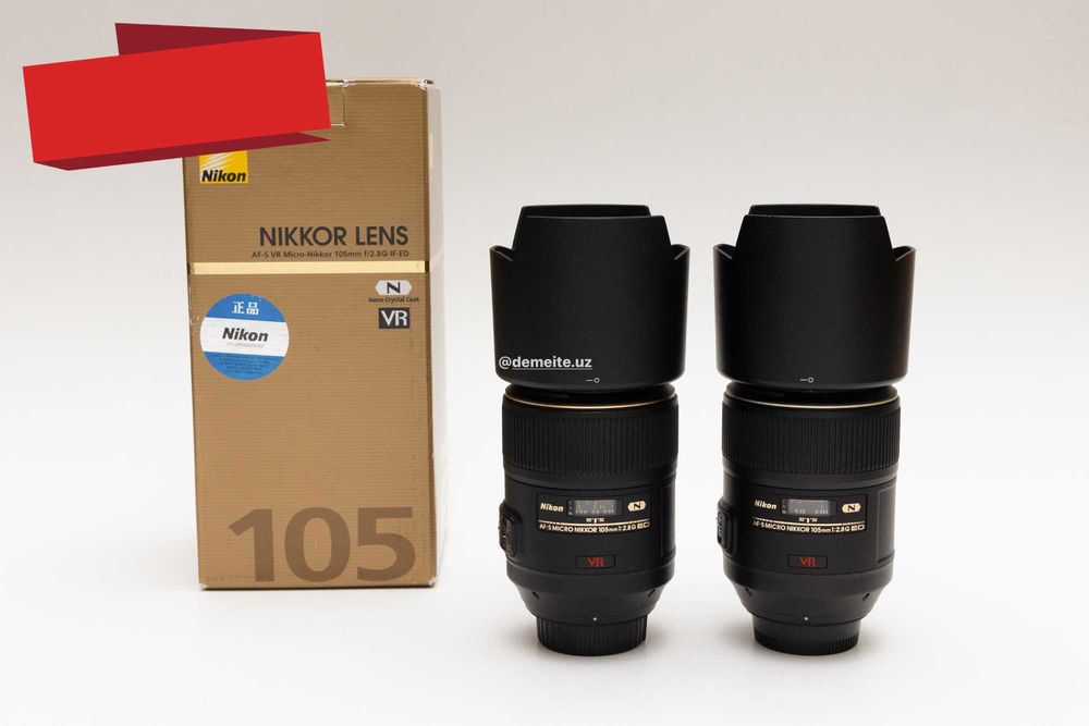 Nikon 105mm Macro AF-S VR f2.8G IF-ED obyektiv.