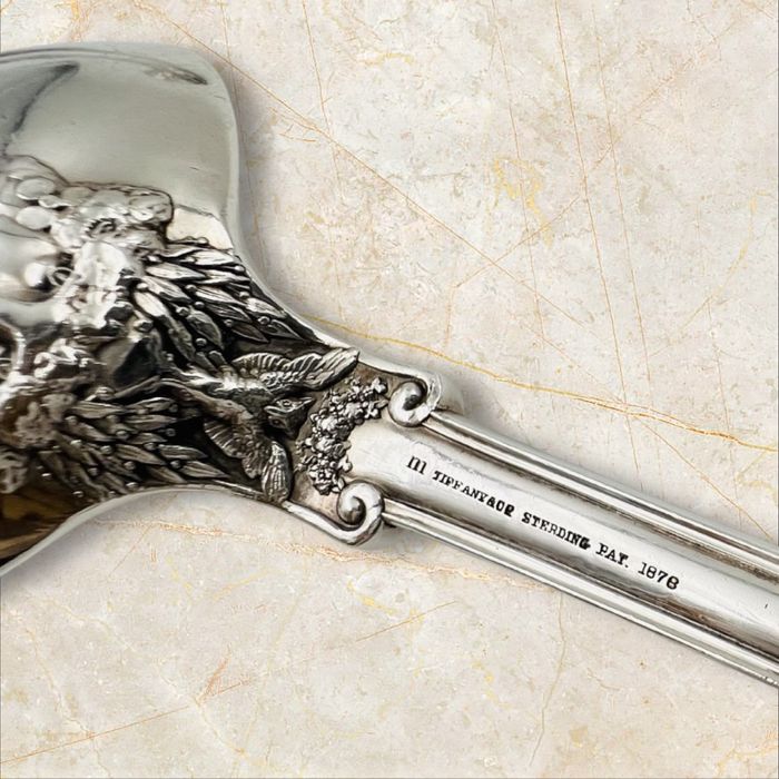 Tiffany&CO 1878г старинни сребърни лъжици 2 броя