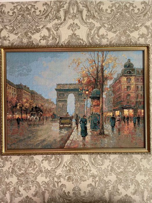 Картина гобелен в багете