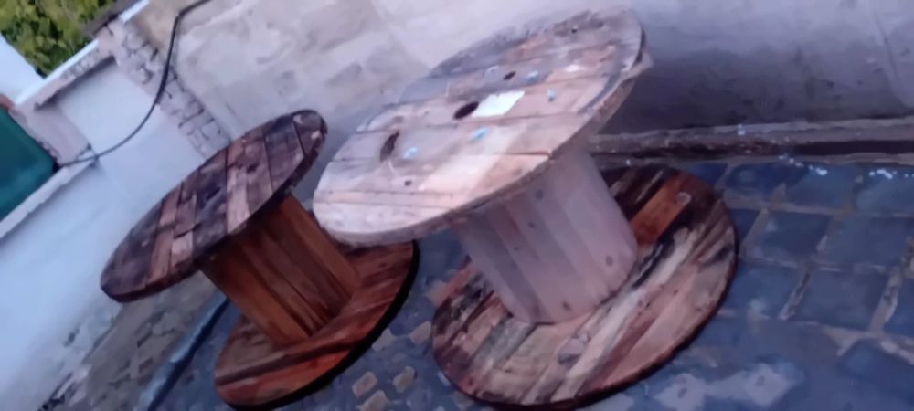 Големи дървените макари