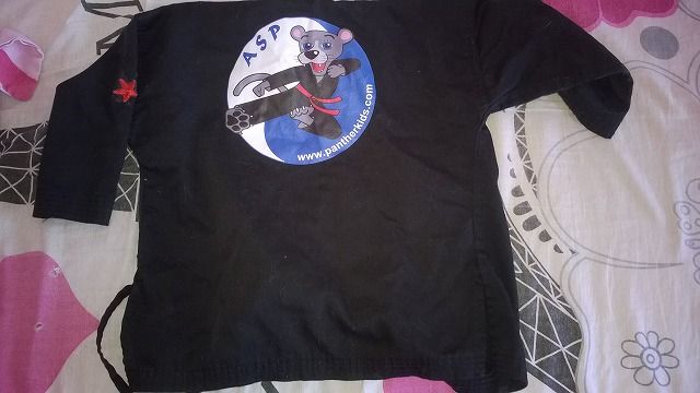 Детско черно кимоно