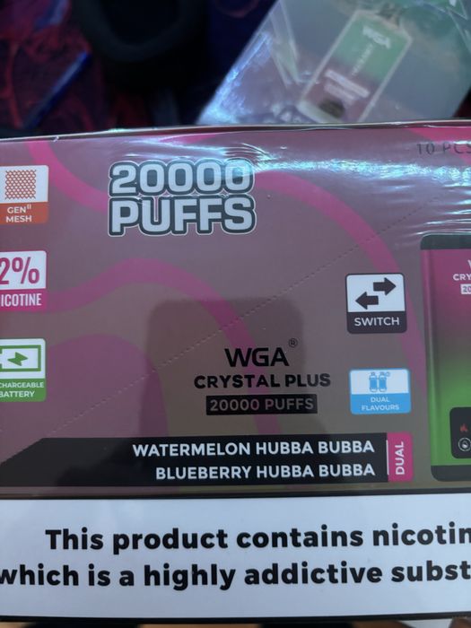 Puff crystal 20k puff uri 2in1