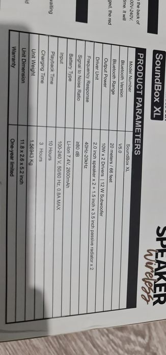 Boxa Bluetooth DOSS Soundbox XL