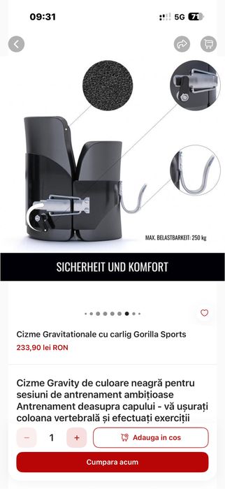 Ghete inversie Gravitationale Cizme Gravity noui la cutie Germany