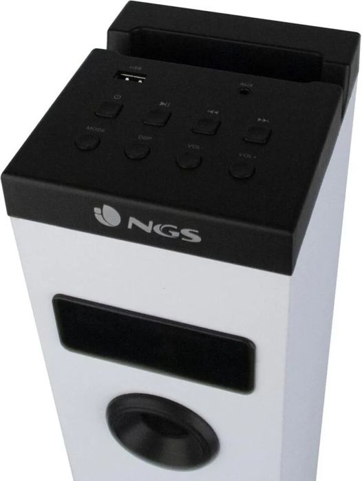 NGS SKY CHARM, Домашна аудио микросистема, Бял, 50 W, FM, LED